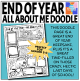 End of Year All About Me Doodle Poster - Winsome Teacher