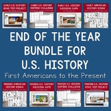 End of Year American History Activities Bundle | First Ame