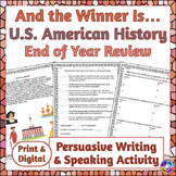 End of the Year Review for US History – Fun Persuasive Let