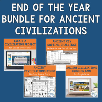 Preview of End of Year Ancient Civilization Project and Activities Bundle