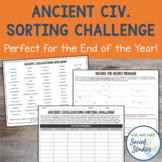 End of Year Ancient Civilizations Activity | Sorting Challenge