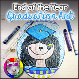 End of Year Art Lesson, Graduation Portrait Art Activity f