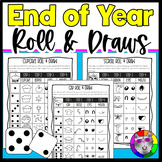 End of Year Art Lessons, Roll and Draw Activities and Dire