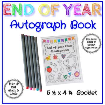 End of Year Autograph Book by The Curriculum Boutique | TPT