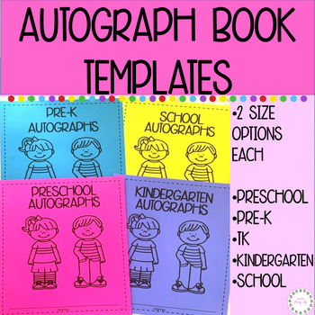 End of Year Autograph Books for Pre-K/Preschool/K by Teaching Pre-K- Ms ...