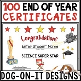 End of Year Academy Awards Certificates Hollywood Editable