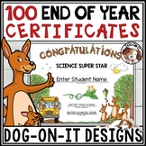 End of Year Award Certificates Kangaroo Editable