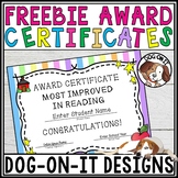 End of Year Award Certificates Print and Digital Freebie