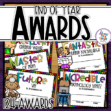End of Year Awards - 124 Award Certificates