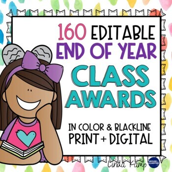 Preview of End of Year Awards - 160 EDITABLE COLOR, B&W + DIGITAL
