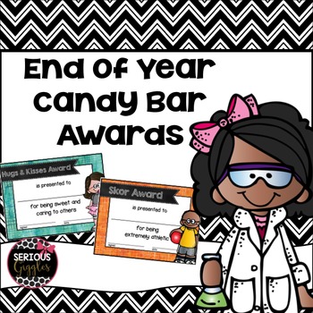 Preview of End of the Year Awards - EDITABLE- Candy bar - Watercolor design