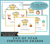 End of Year Awards - Cute Animals - Achievement