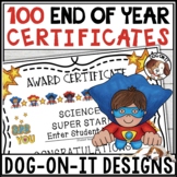 End of the Year Awards Superheroes Editable