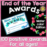 End of the year awards editable - Positivity edition