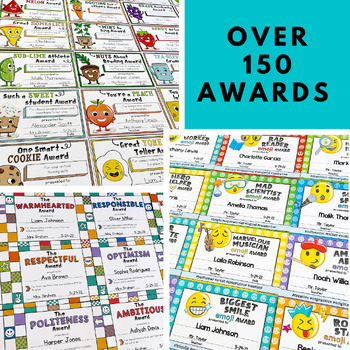 End of Year Awards - Emoji Awards - Food Pun Awards - Character Traits ...