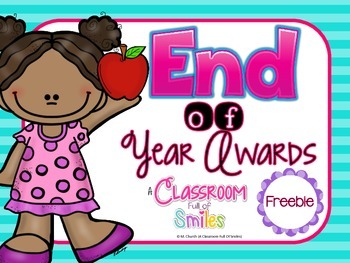 Preview of End of Year Awards FREEBIE