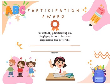 Preview of End of Year Awards For Daycare to Elementary School Students