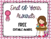 End of Year Awards-Freebie