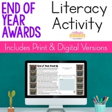 End of Year Awards Literacy Activity | Distance Learning