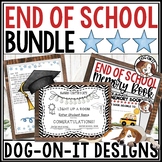 End of Year  Awards Student Letters Memory Book Boom Cards Bundle