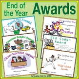 End of Year Awards Certificates Superlatives with Editable Fields