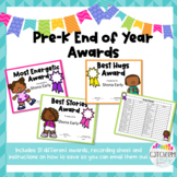End of Year Awards for Pre-K-5th grade/Individual Highligh