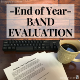 End-of-Year Band Program Reflection and Band Evaluation FREEBIE