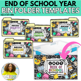 End of Year Bin Folder Templates