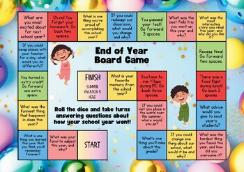 Preview of End of Year Board Game
