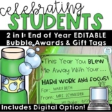 End of the Year Awards Bubble Tags Bubbles Day Editable To