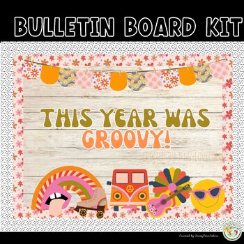 End of Year Bulletin Board Kit | Retro Back To School | Summer Door Decor