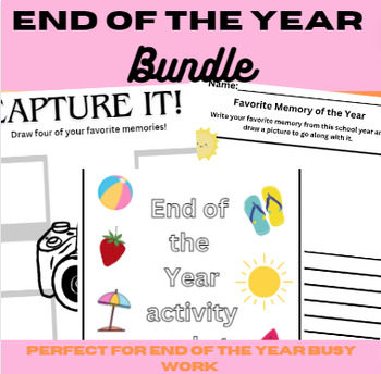 Preview of End of Year Bundle!- All the fun activities to keep students busy!!