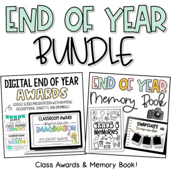 Preview of End of Year Bundle | Awards Ceremony & Digital Memory Book