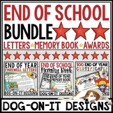 End of Year Awards Letters Memory Book Boom Cards Bundle