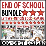 End of Year Awards Boom Cards Memory Book Parent Letters Bundle