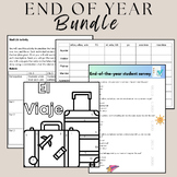 End of Year Bundle For Spanish Class
