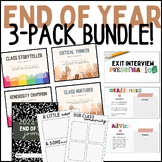 End of Year Bundle Middle & High School | SEL, Reflection,