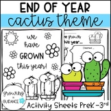 End of Year Cactus Activity Pack: K-3rd Grade