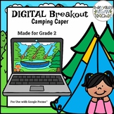End of Year Camping Digital Breakout Escape Room (Google F