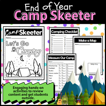 Preview of End of Year Camping Fun | Packed Multi-Curricular Resource | Insect Research