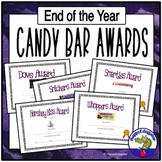 End of Year Candy Bar Awards Editable Certificates