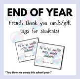 End of Year Card/Gift Tag | "Tu m'as soufflé cette année s