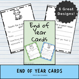No-Prep End of Year Cards