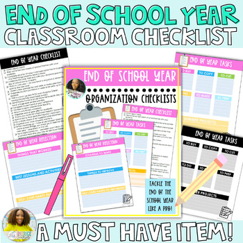 End Of Year Checklist Teaching Resources | TPT