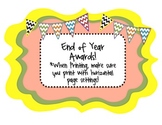 End of Year Class Awards {already made templates + blank a