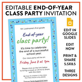End-of-Year Class Party Invitation: Fully editable!