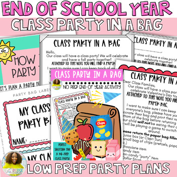 Preview of End of Year Class Party in a Bag-LOW PREP