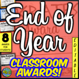 End of Year Classroom Awards for History!  8 History Award
