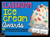 End of Year Classroom Ice Cream Awards-Fun Activity for th