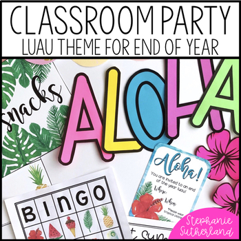 Preview of End of Year Classroom Transformation: Hawaiian Luau